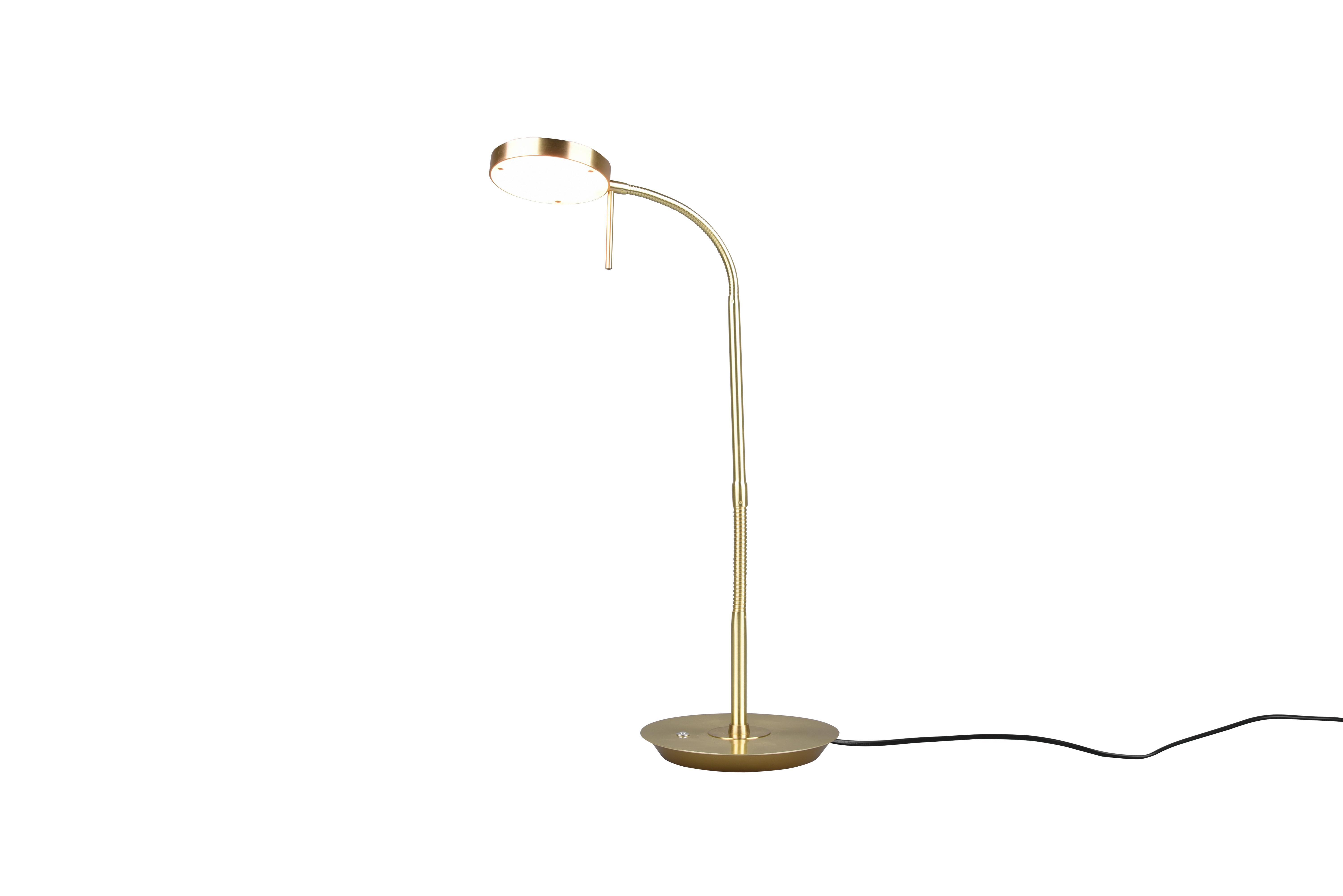 LED-Schreibistischleuchte Monza Gold max. 12 Watt - Basics (46/19/57cm) - Trio Leuchten