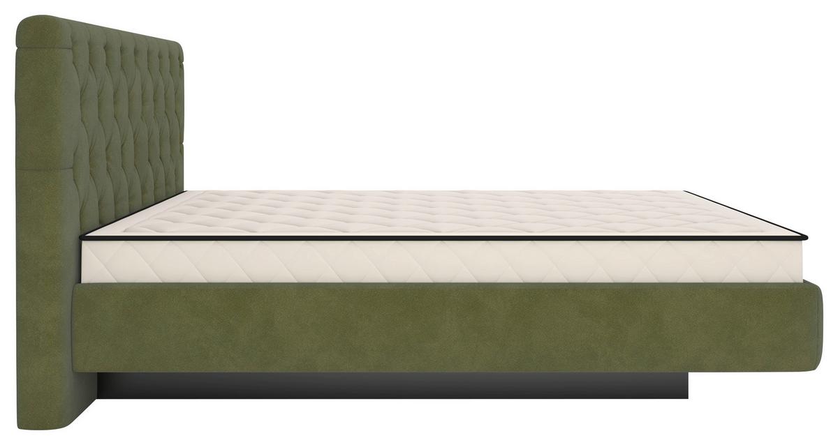 Tapecirani Krevet Pedro - zelena/crna, Moderno, drvni materijal/metal (160/200cm) - Mömax