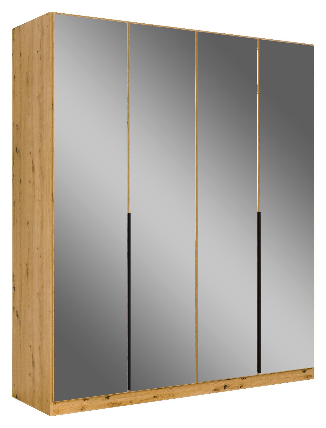 Ormar S Klasičnim Vratima Skyla - siva/hrast Artisan, Moderno, drvni materijal/metal (181/210/54cm) - Modern Living