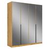 Ormar S Klasičnim Vratima Skyla - siva/hrast Artisan, Moderno, drvni materijal/metal (181/210/54cm) - Modern Living