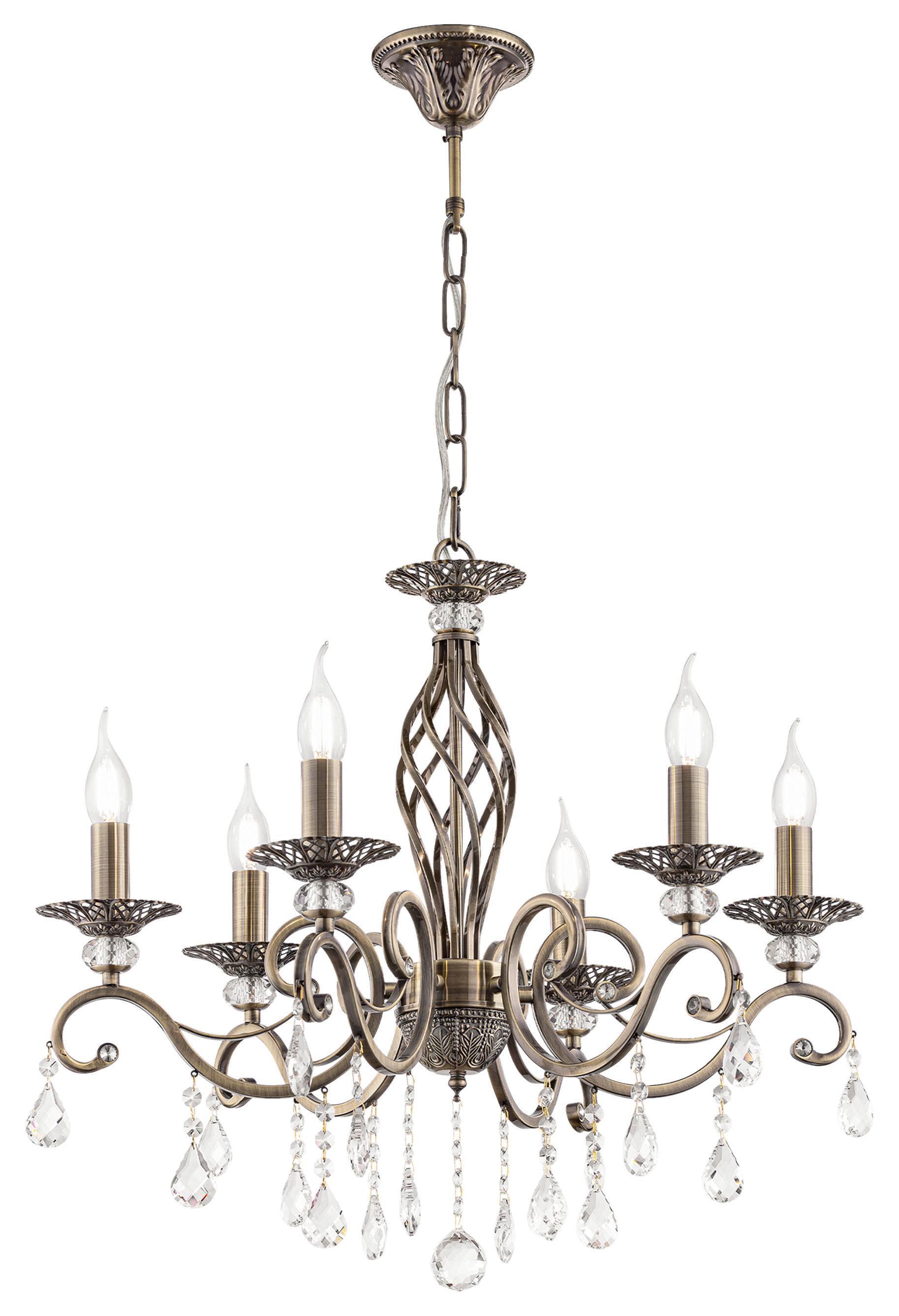 KRONLEUCHTER GRACE - Messingfarben, Trend, Glas/Metall (63/56/63cm) - MAYTONI