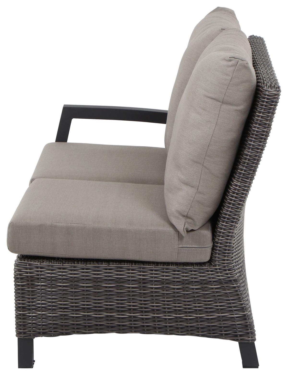 Loungegarnitur Corido 4-tlg. Grau - Grau, Basics, Keramik/Kunststoff (219/88/219cm) - Siena Garden