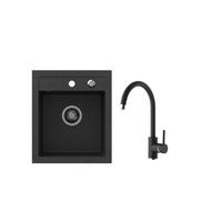 Set Sudopera I Slavine Parma - crna, Basics, kamen (43/50/19cm)