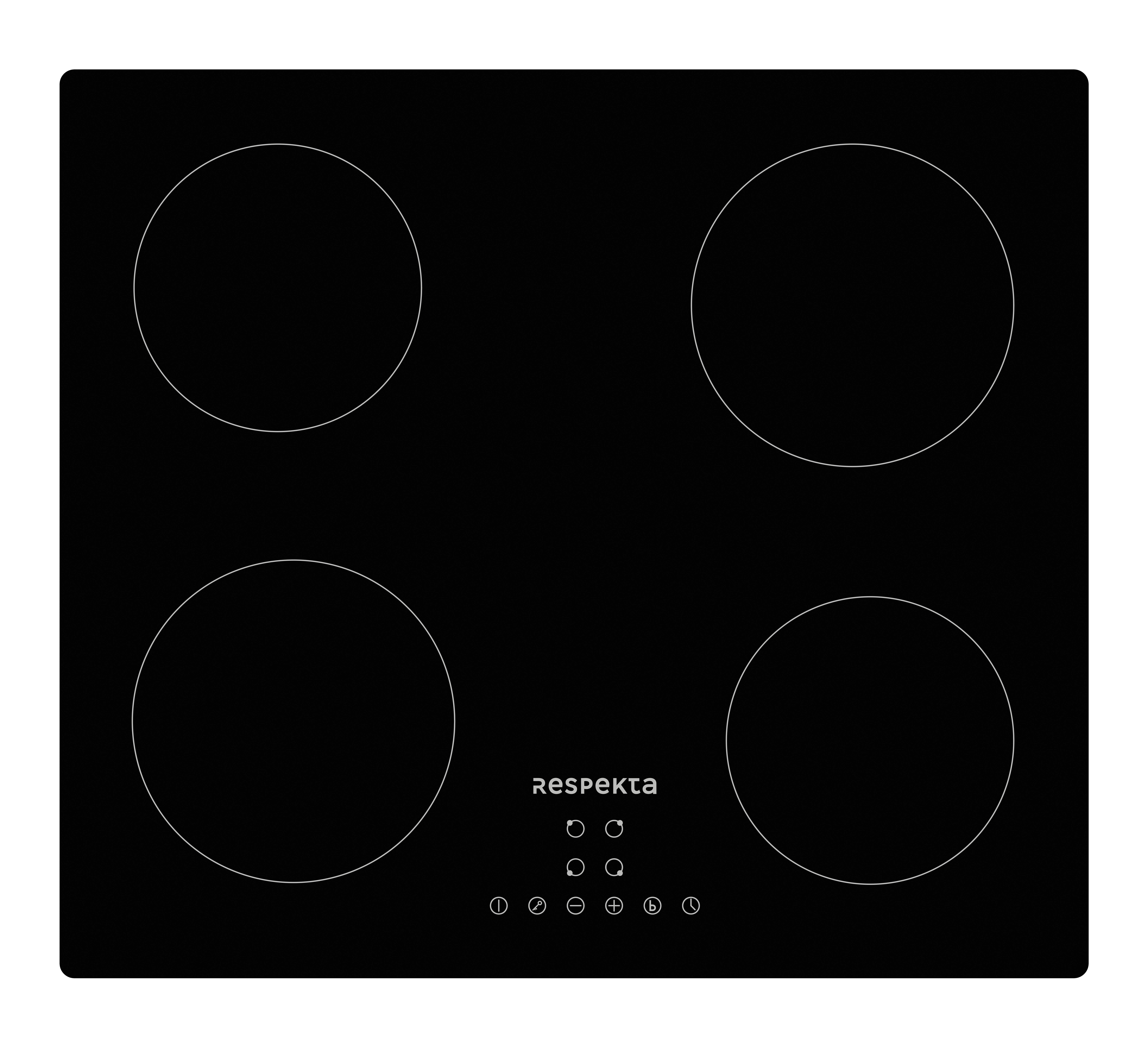 Induktionskochfeld KM4295I-19 Schwarz - Schwarz, Trend, Glas (59/6/52cm) - Respekta