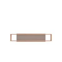 Falipolc Belfort - tölgyfa színű, Modern, faalapú anyag (150,5/31,5/19,5cm)