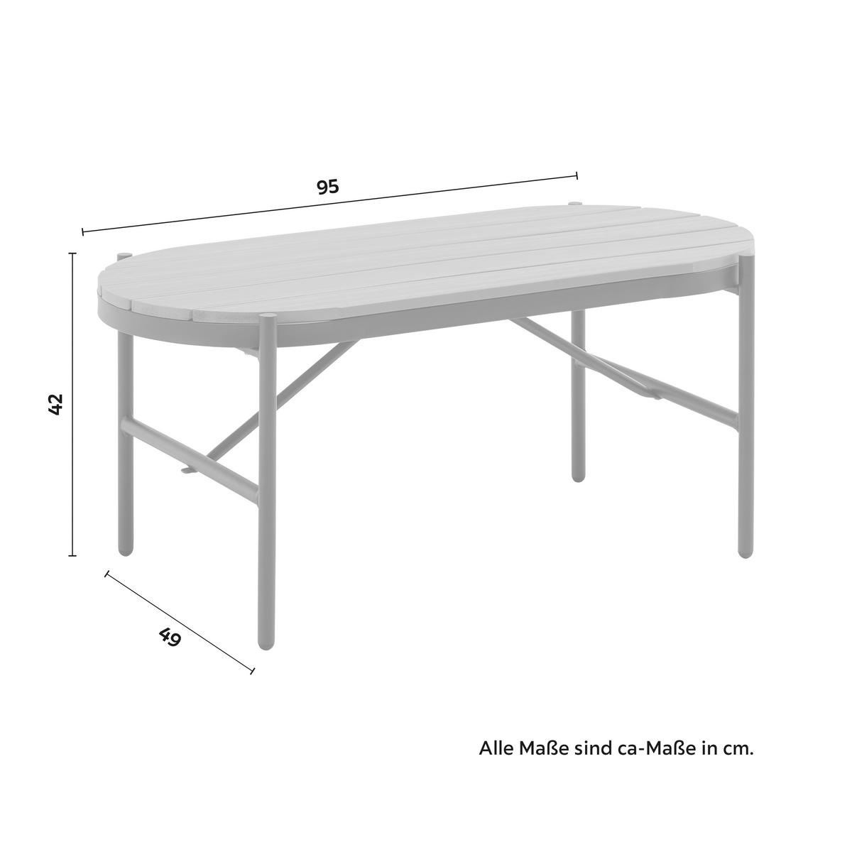 Garnitură grădină Zophia - gri închis/culoare natur, Modern, plastic/sticlă (294/68/77cm) - Bessagi Garden