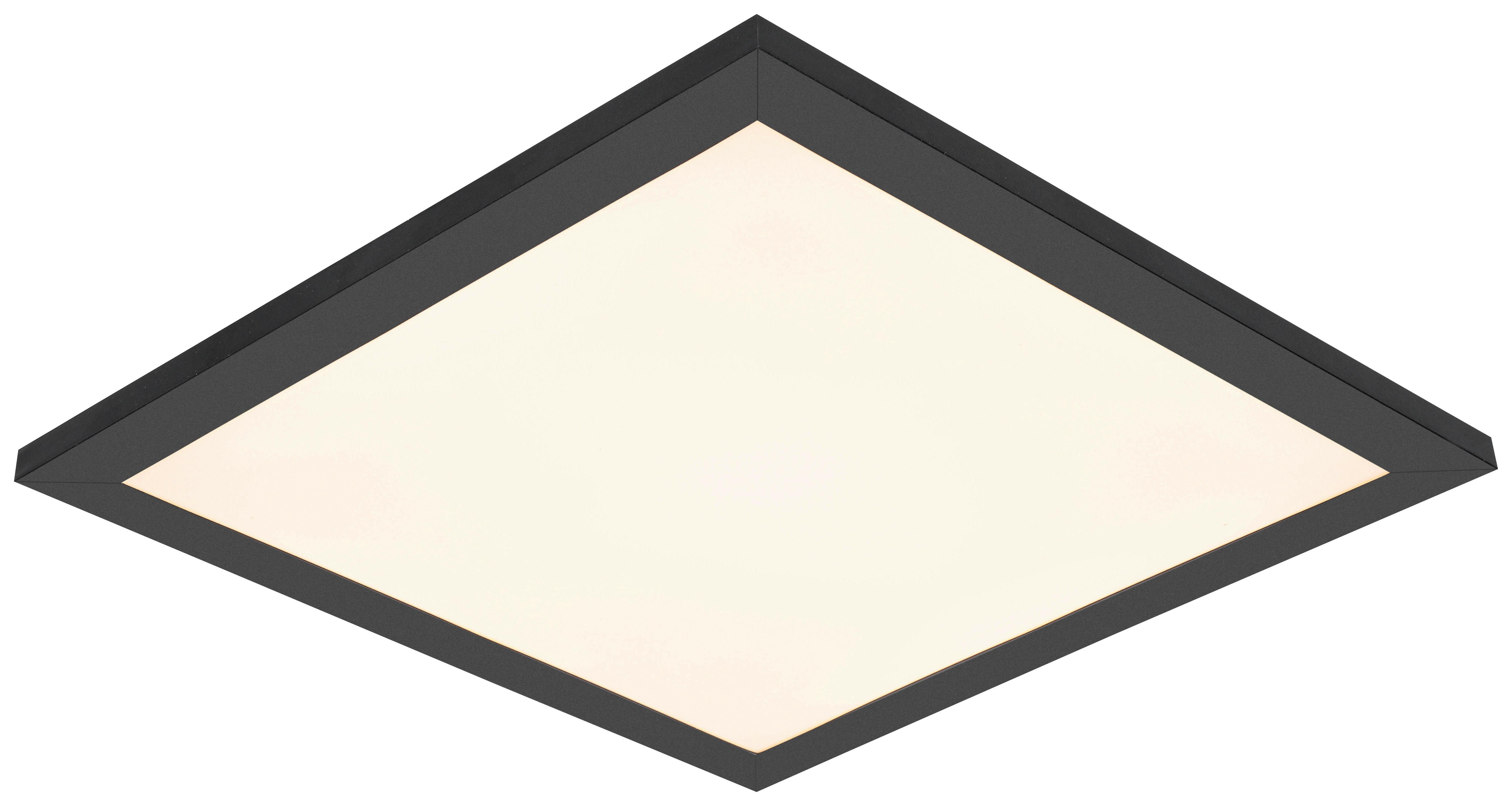 Led Mennyezeti Lámpa Juo - fekete/fehér, Modern, műanyag/fém (30/30/5,5cm) - Mömax