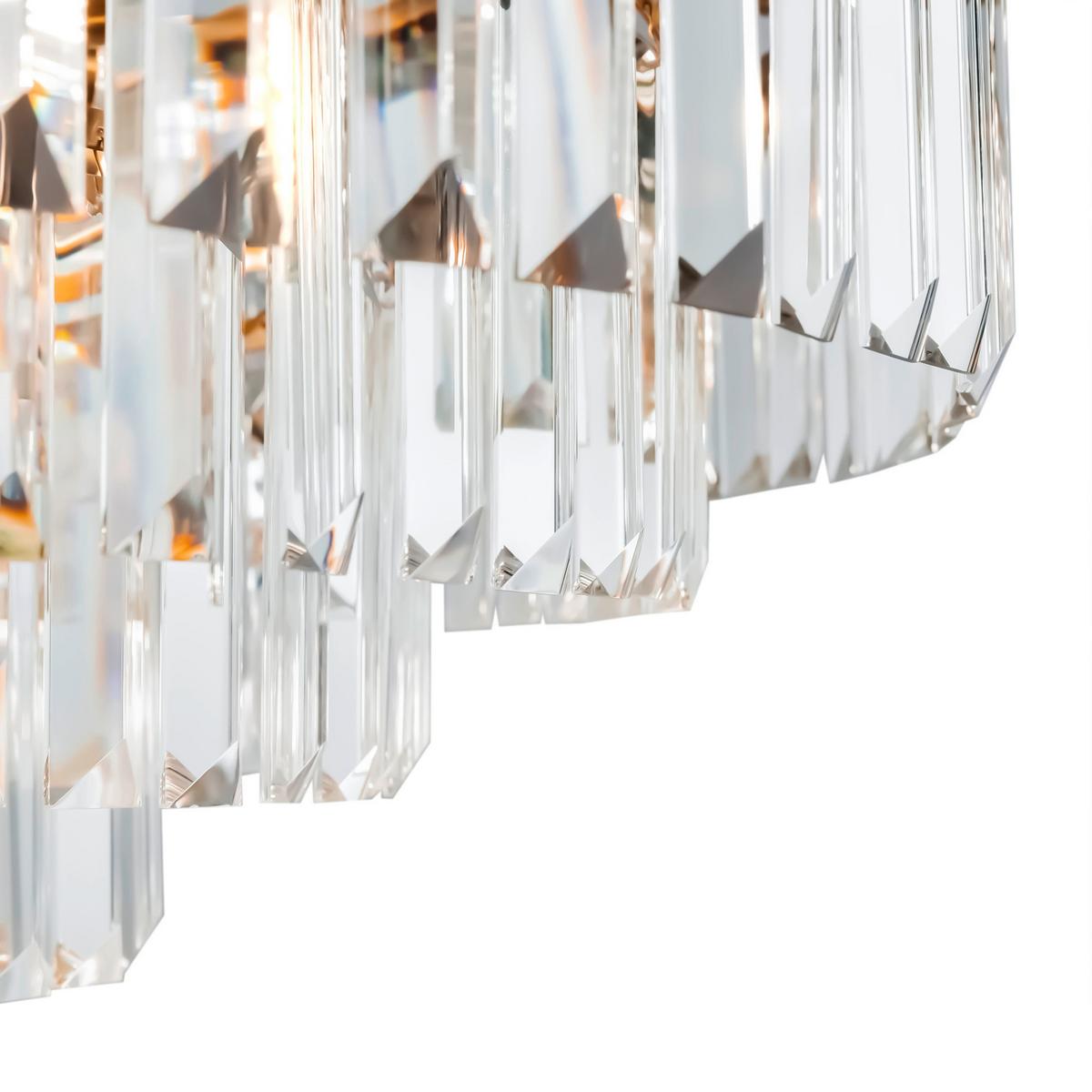 Kronleuchter Revero Messingfarben max. 40 Watt - Messingfarben, Trend, Glas/Metall (70/70/45cm) - MAYTONI