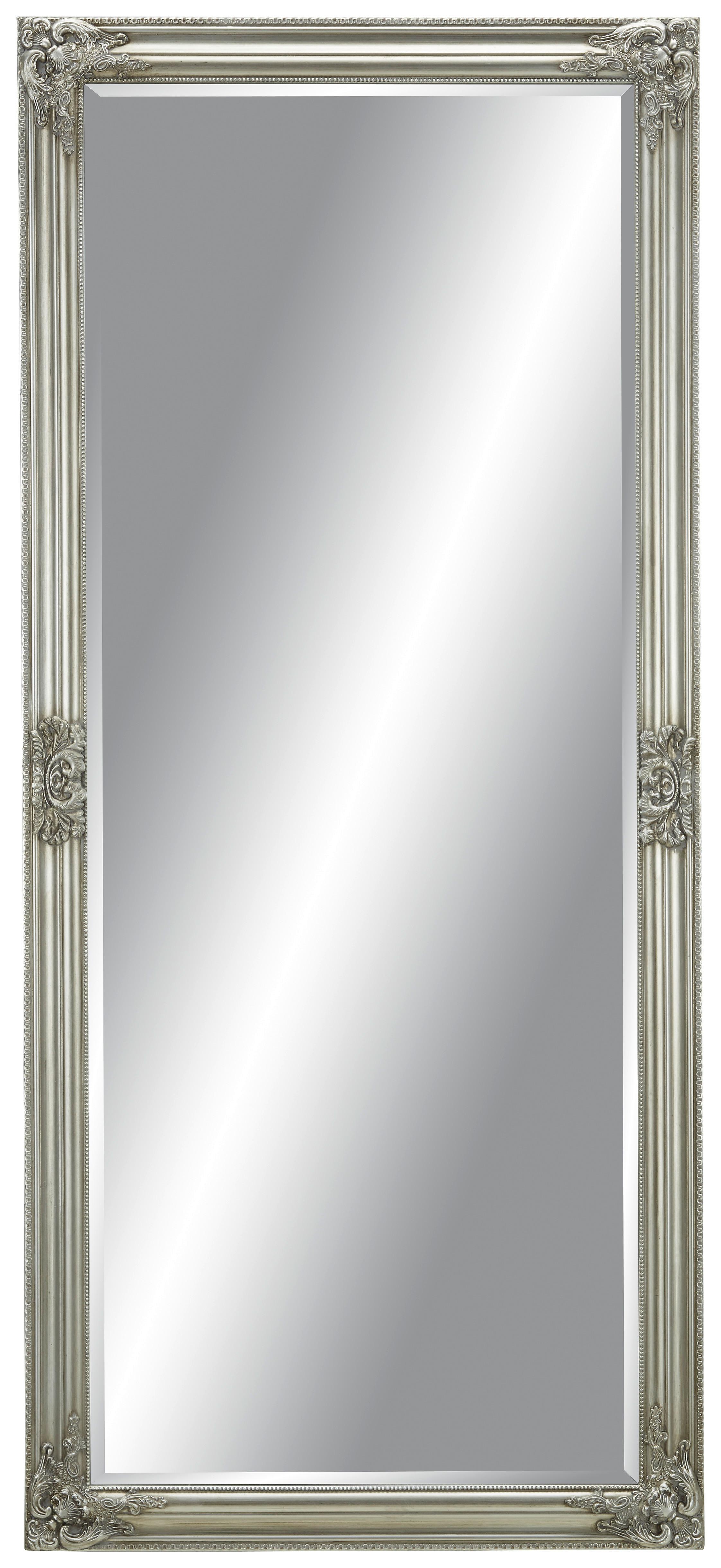 Fali Tükör Ezüstszínű Fakeret Barock - ezüst, Romantik / Landhaus, Üveg/fa (72/162/3cm) - Mömax