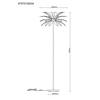 GOLVLAMPA FEDI - vit/svart, Modern, metall/textil (55/160cm)