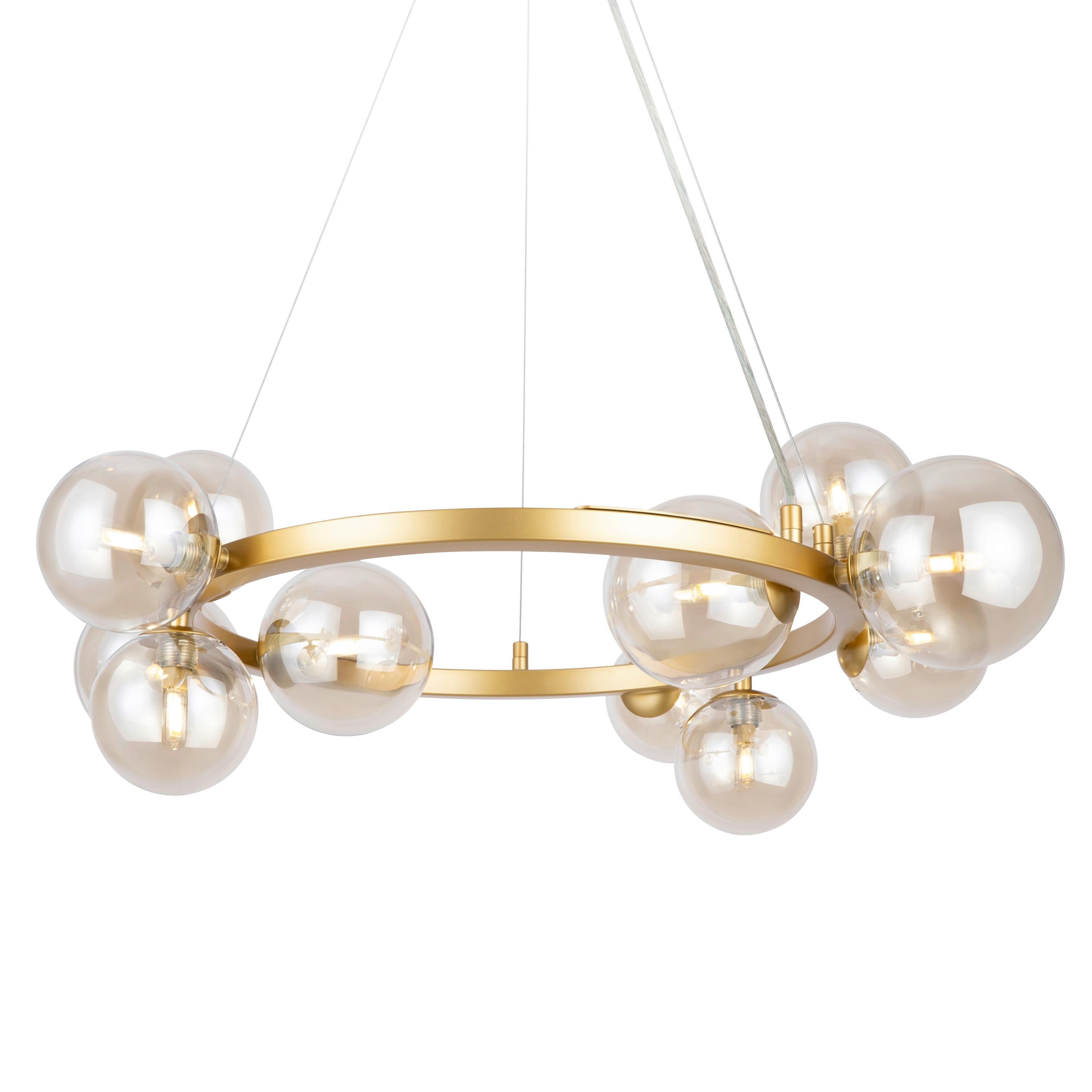 Pendelleuchte Dallas Goldfarben max. 40 Watt - Goldfarben, Basics, Glas/Metall (25/137/67cm) - MAYTONI
