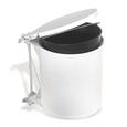 abfallsammler Rund - Weiß, Basics, Kunststoff (32/31/27cm)