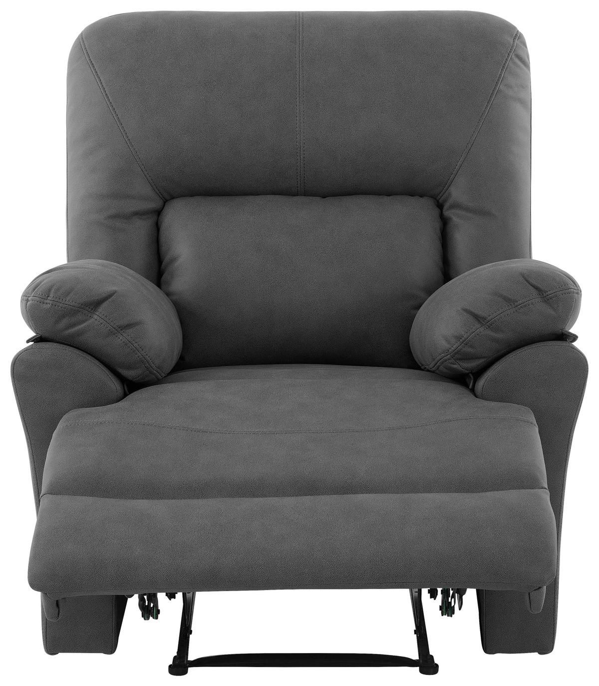 Počivalnik Clara, Siva - siva/črna, Konvencionalno, kovina/tekstil (89/99.5/94cm) - Livetastic