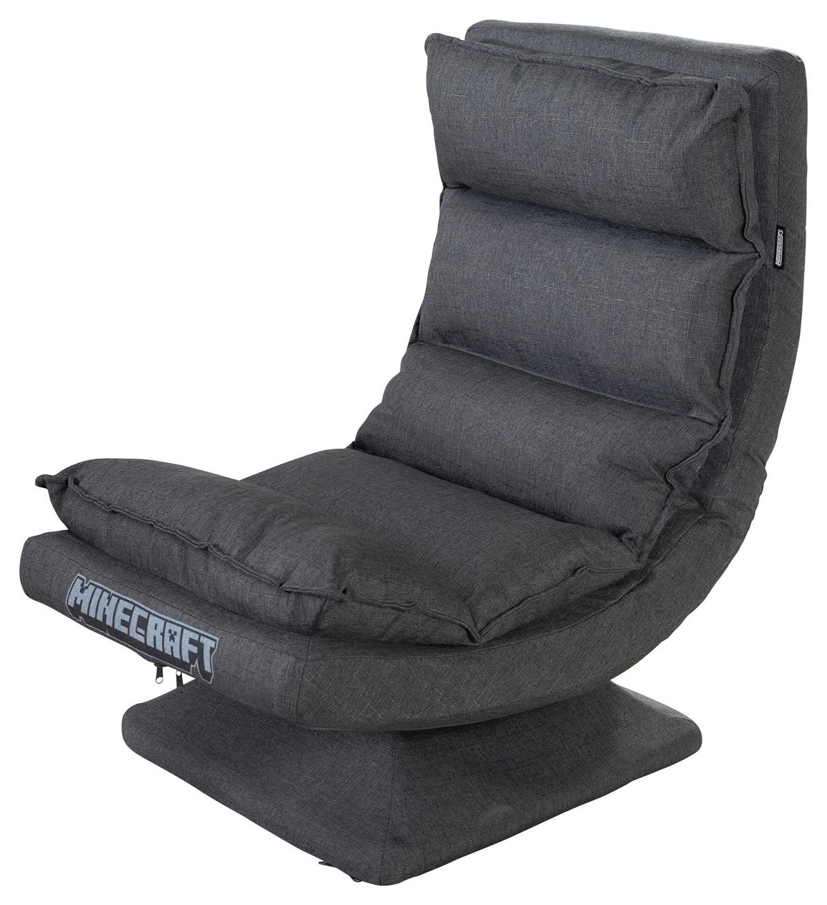 Loungesessel Minecraft ca. 59x83x59 cm Grau - Grau, MODERN, Textil/Metall (59/83/59cm) - Minecraft