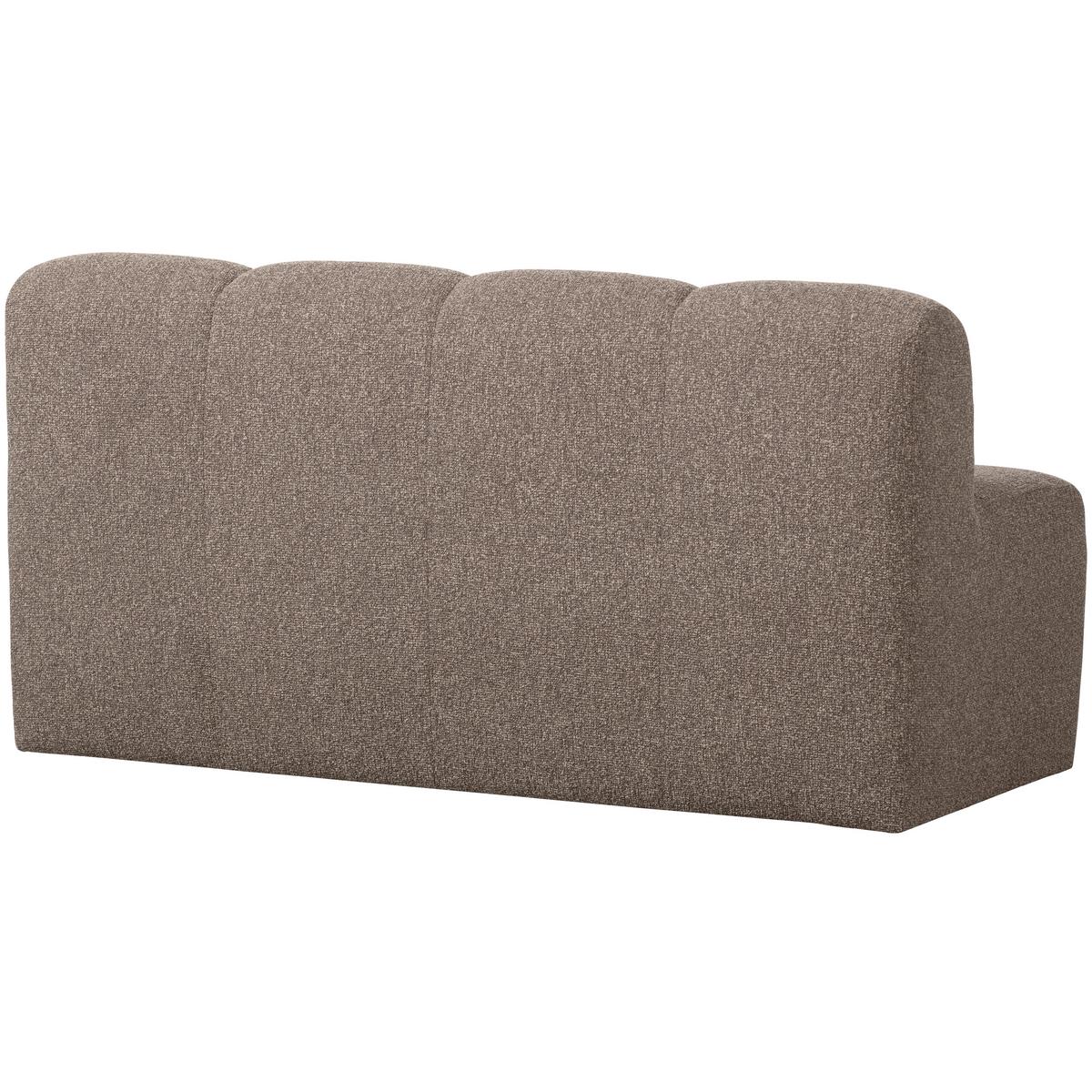Sitzbank Mojo Braun B: 164cm - Schwarz/Braun, MODERN, Kunststoff/Textil (164/83/73cm) - Livetastic