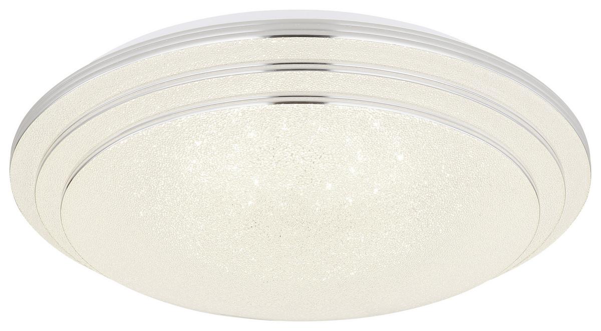 LED-DECKENLEUCHTE ALEY - Weiss/Opal, Basics, Kunststoff/Metall (40/9,5cm) - Globo