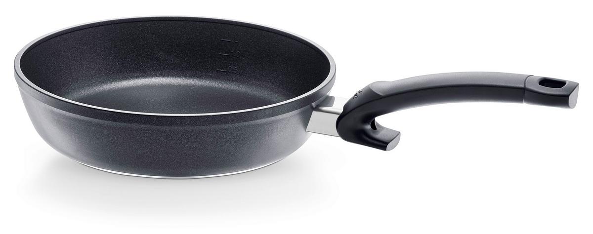 PATELNIA DO SMAŻENIA 159-121-28-100/0 FISSLER - czarny, Basics, metal (28cm) - Fissler