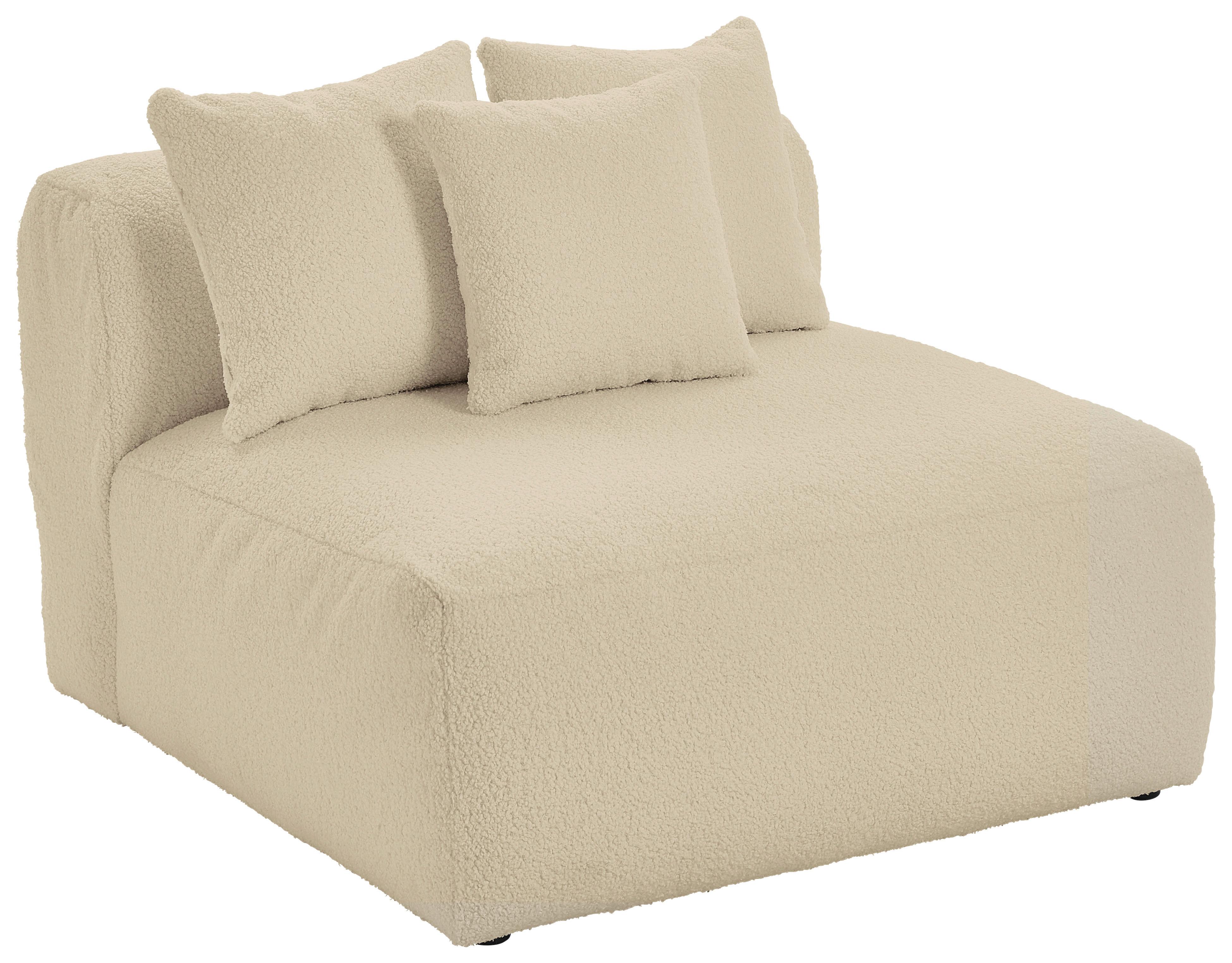 Modul Sofaelement Bloom Beige - Beige, Trend, Textil (100/70/122cm) - Livetastic