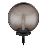 Solarna Svetilka Glow, S Sijalko - siva/črna, Basics, umetna masa (25/38,5cm) - Globo