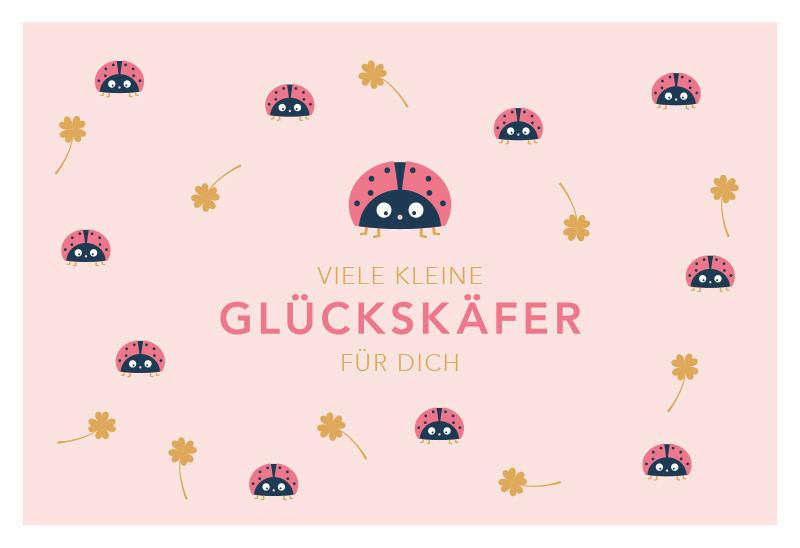 Glückwunschkarte Kupfergold aus Papier - Multicolor, Basics, Papier (24/17,5cm)