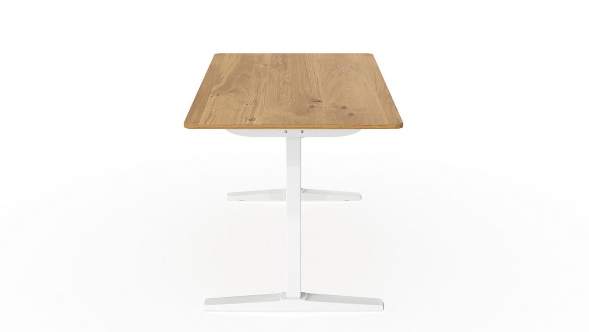 BLAT BIURKA TORSTEN  -EXKLUSIV- - dąb artisan, Design, materiał drewnopochodny (160/80/1,8cm) - Carryhome