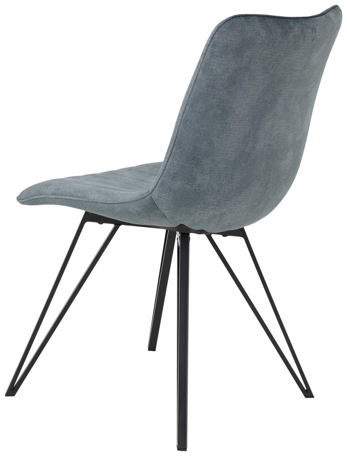 Scaun Marie S - petrol/negru, Modern, metal/textil (47/87/58cm) - Mömax