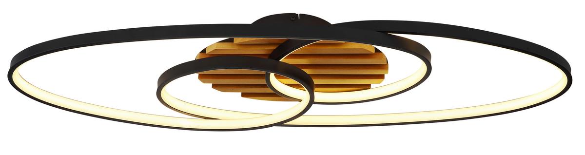 Led Stropna Svjetiljka Tisha - bijela/siva, Design, metal/plastika (85/30/9cm) - Globo