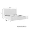 STOPPAD SÄNG YARA - ljusgrå/svart, Modern, metall/trämaterial (180/200cm) - Bessagi Home