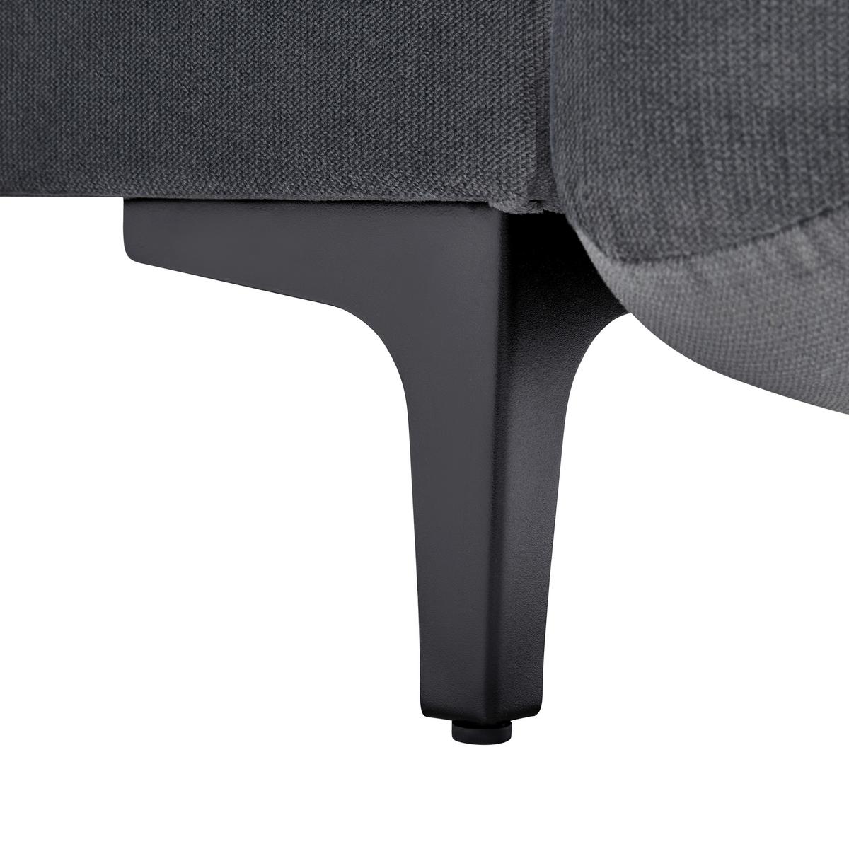 Boxbett Mona Anthrazit ca. 140x200cm - Anthrazit/Schwarz, KONVENTIONELL, Kunststoff/Textil (140/200cm) - Mömax