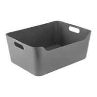 Coșuleț pentru depozitare Michael - L - gri, Modern, plastic (34/26/14cm) - Mömax