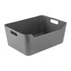 FÖRVARINGSKORG MICHAEL - L - grå, Modern, plast (34/26/14cm) - Mömax