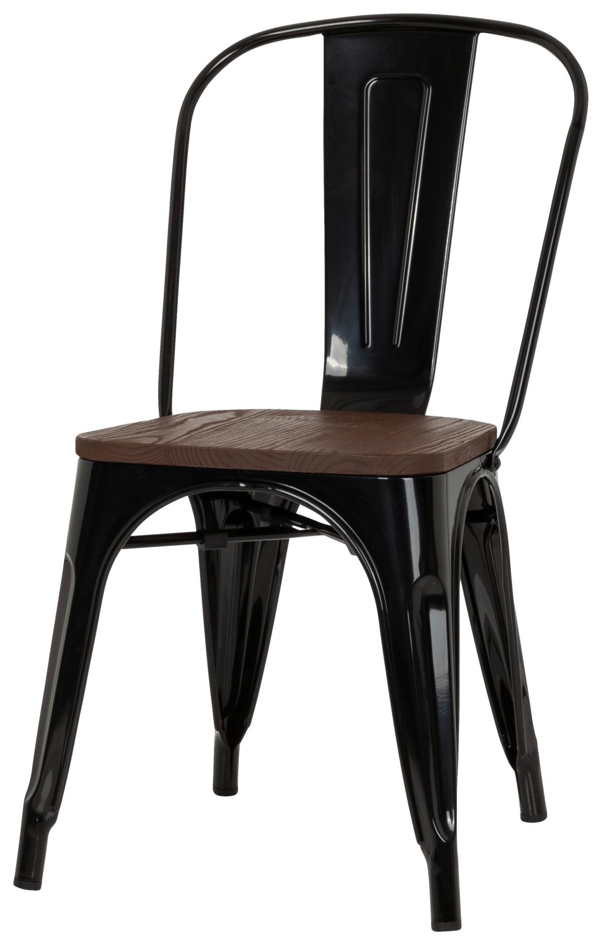 Stol Vantaggio Comfort W, Črna, Brest - črna/temno rjava, Basics, kovina/les (44/84/54cm) - MID.YOU