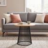 TABLE BASSE NICA - noir/couleur chêne, MODERN, métal/bois (55/55/55cm) - Mömax