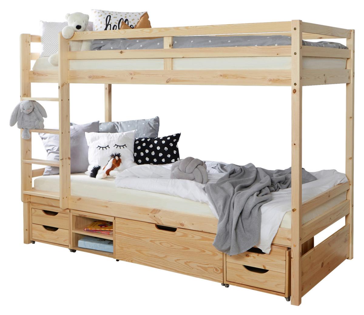 Pograd Finn, 90x200, Bor, Masivna - barve bora/naravne barve, Moderno, les (90/200cm) - MID.YOU