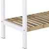 SKOHYLLA ANNA 2 -SB- - vit/naturfärgad, Modern, trämaterial/trä (70/36/30cm) - Mömax
