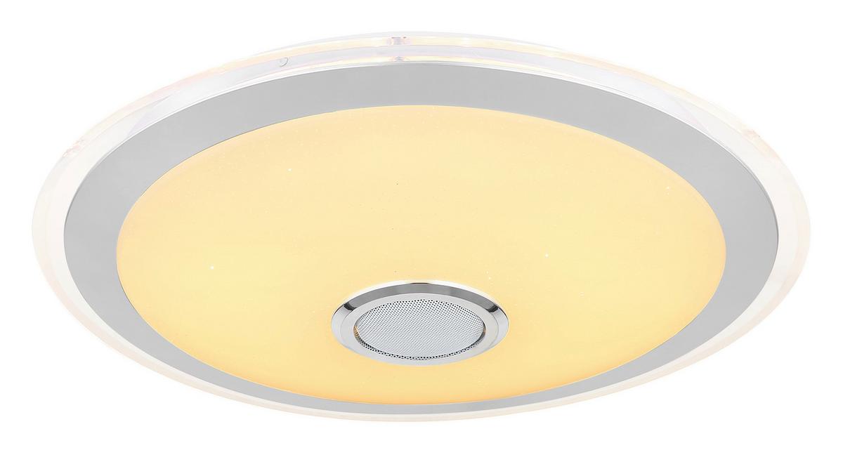 Stropna Led-svetilka Dunny, S Sijalko - barve kroma/srebrne barve, Konvencionalno, kovina/umetna masa (43/10,5cm) - Globo