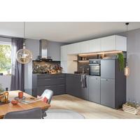 Eckküche Softlack Graphit - Graphitfarben/Weiß, MODERN, Holzwerkstoff/Metall (200/335cm) - Nolte Küchen