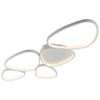 LAMPA SUFITOWA LED 14045-16 PEBBLES - biały, Design, tworzywo sztuczne/metal (116,5/56,5/6,5cm)