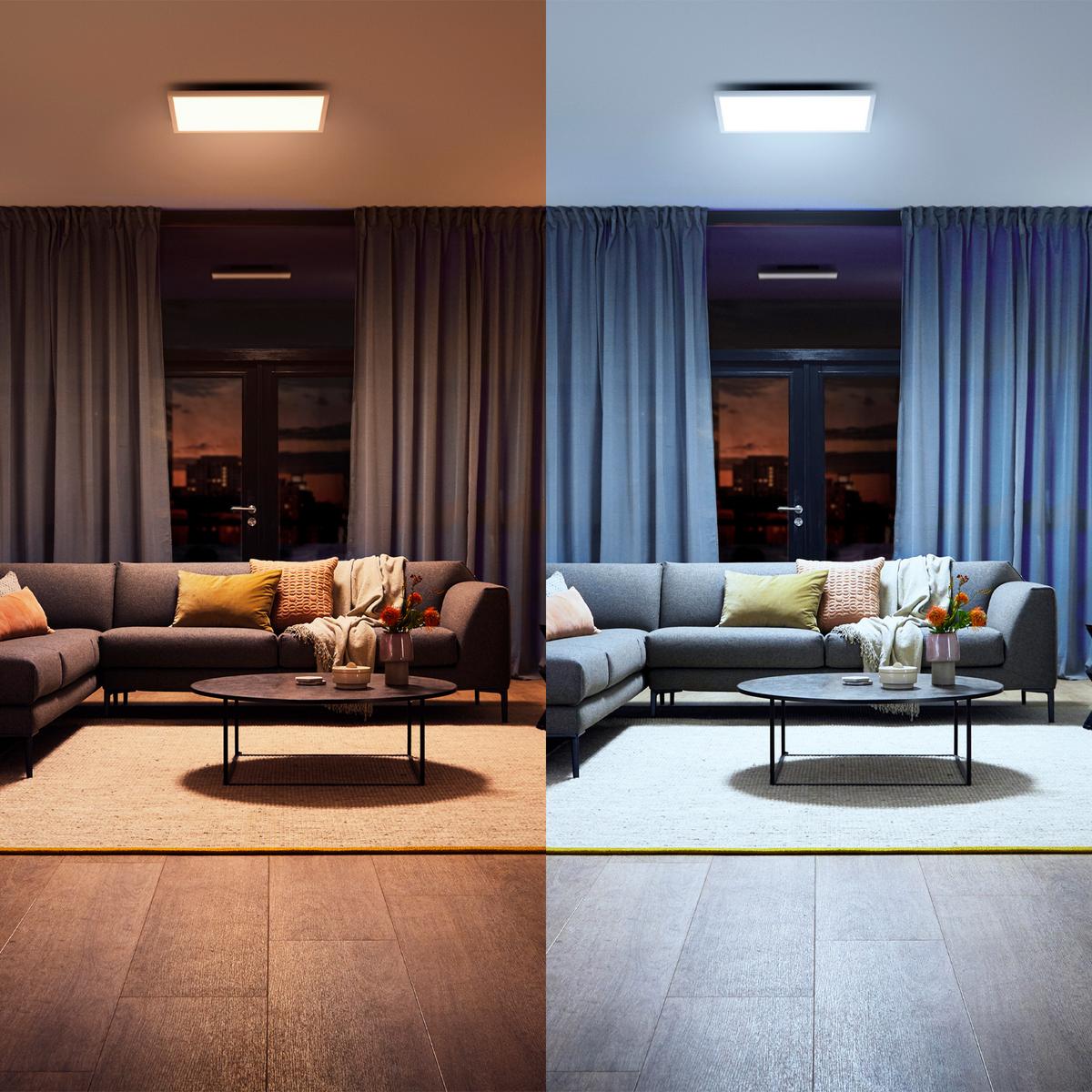 LAMPA SUFITOWA LED 32899000 AURELLE HUE SQ L - biały, Basics, metal (60/60/4,6cm) - Philips HUE