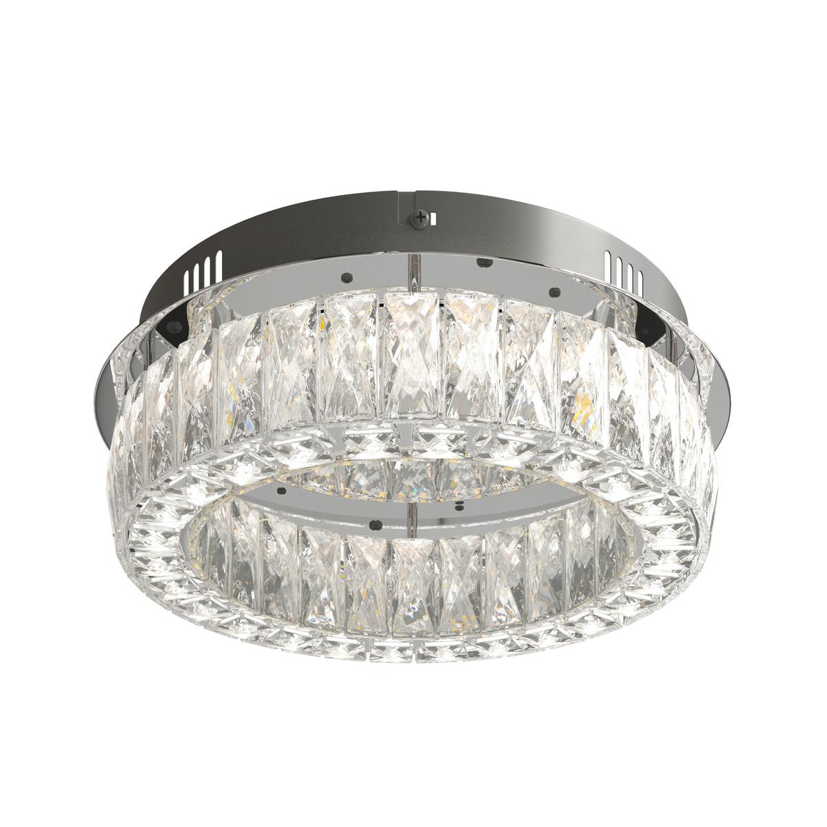 LAMPA SUFITOWA LED ABERDEEN *SBN* - przezroczysty, Konventionell, metal/szkło (40/14cm) - Novel