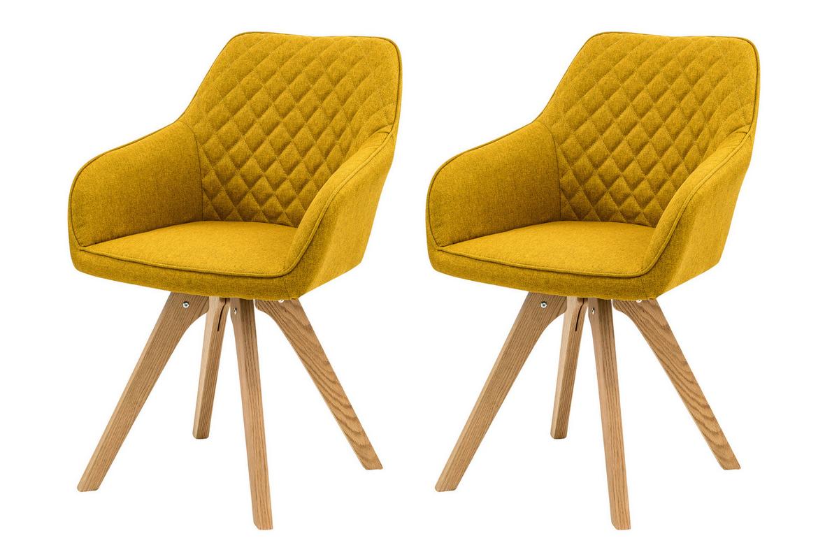 Set Naslanjačev Diamant, Barva Karija, 2-Delni - naravne barve/barve karija, Moderno, tekstil/les (59/88/61cm) - Livetastic