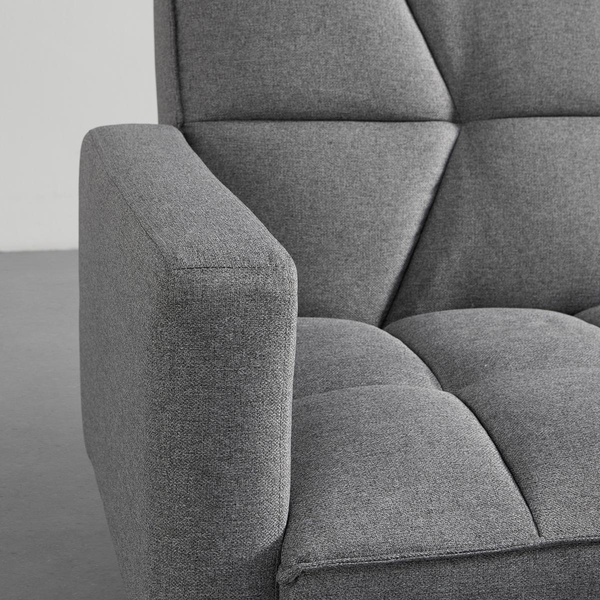 Zofa S Posteljno Funkcijo David, Siva - barve kroma/siva, Moderno, kovina/tekstil (196/83/89cm) - Bessagi Home