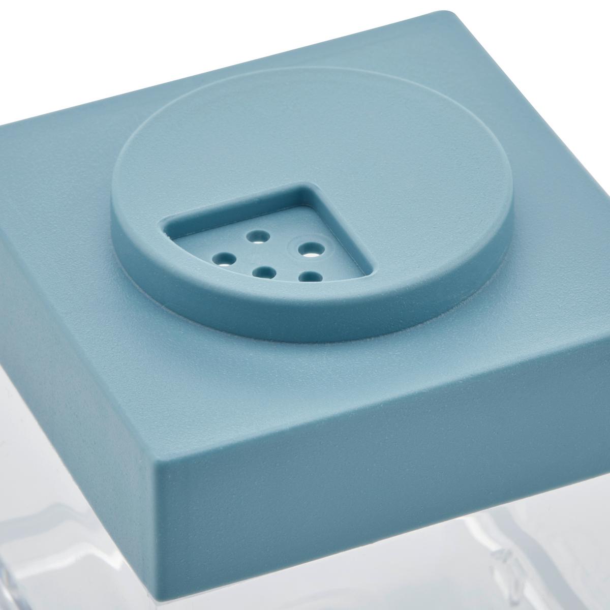 POJEMNIK KUCHENNY ADORNO - niebieski/przezroczysty, tworzywo sztuczne (5/5/5,5cm)