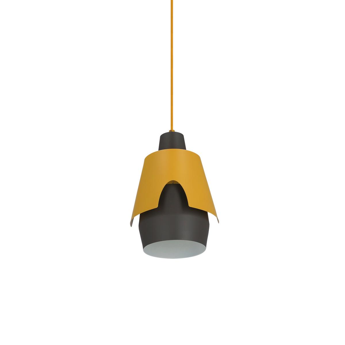 Viseća Svjetiljka Falun - siva/žuta, Design, metal (22/22/150cm)