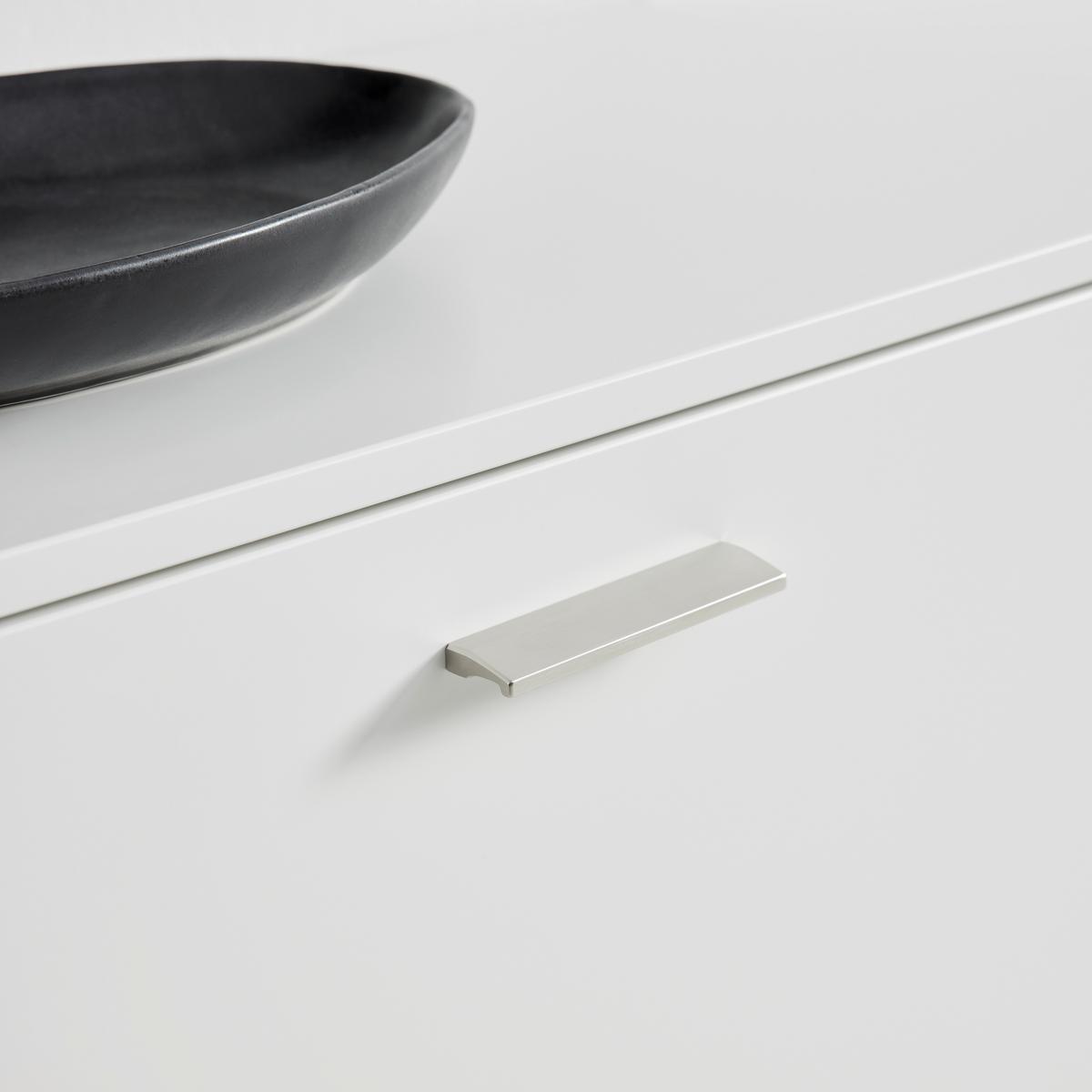 TV-Element Studio 11 in Weiß - Alufarben/Weiß, MODERN, Holzwerkstoff/Metall (166/39/38cm) - Premium Living