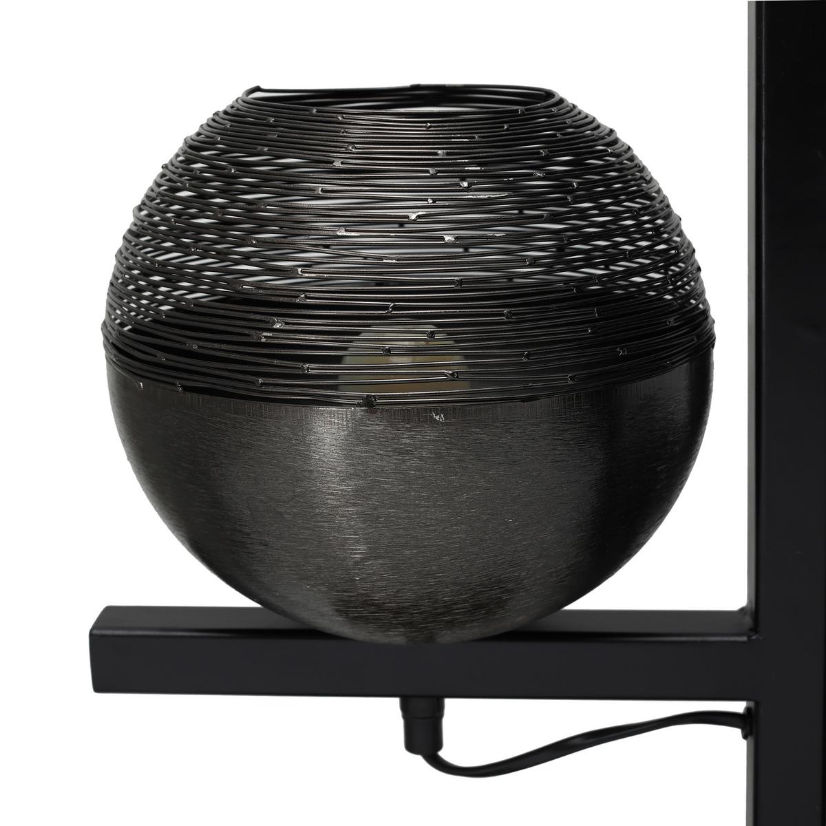Stehleuchte Eclipse 125 Schwarz - Schwarz, Basics, Metall (31/39/92cm) - Kayoom