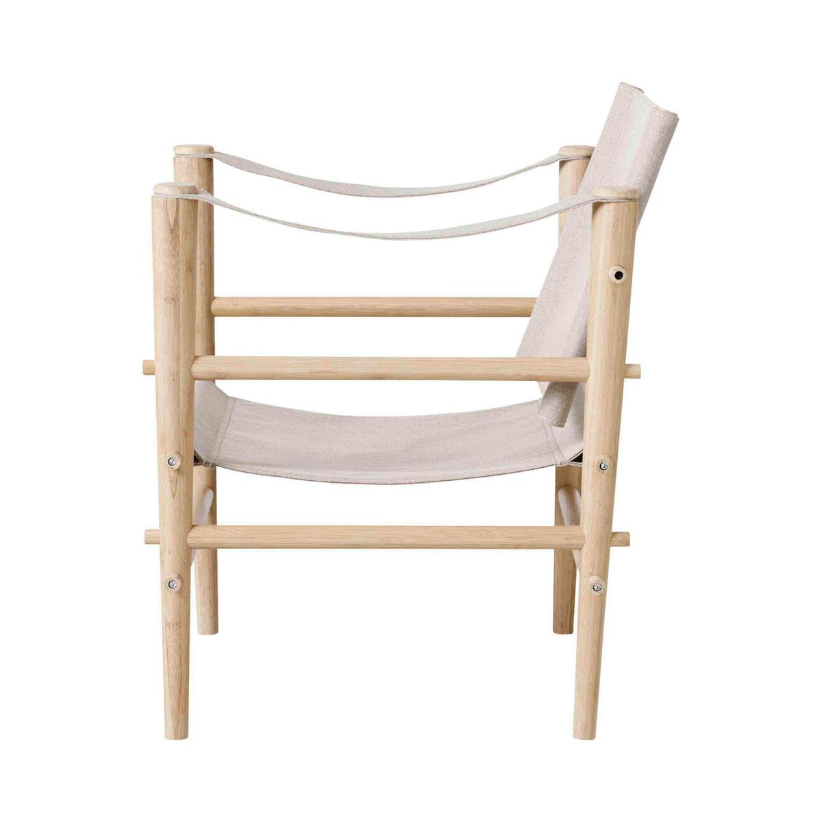 Loungesessel Safari - Beige/Naturfarben, Design, Holz (59/79/61cm) - MID.YOU