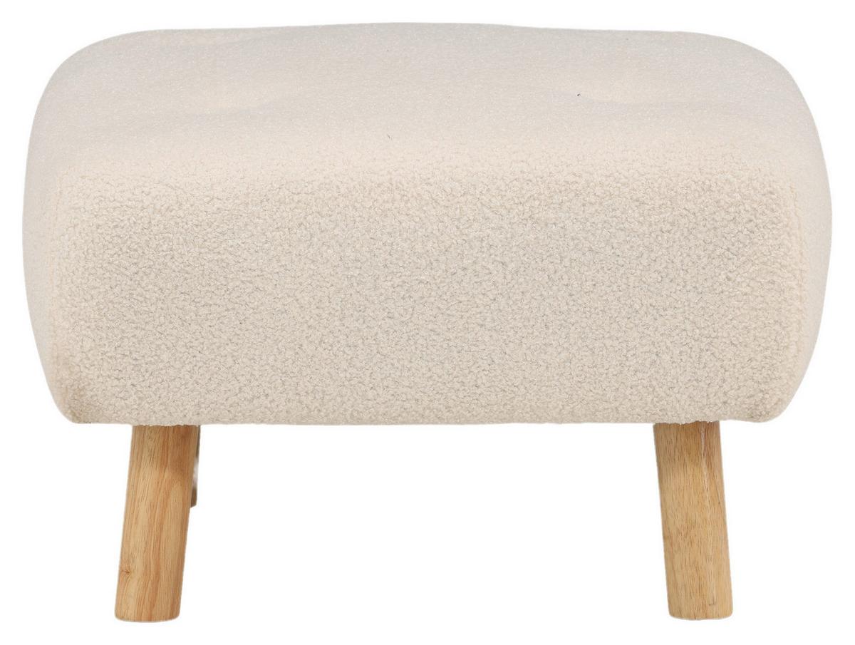 Hocker Salina SALINA - Weiß, Design, Holz/Kunststoff (60/28/60cm) - Livetastic