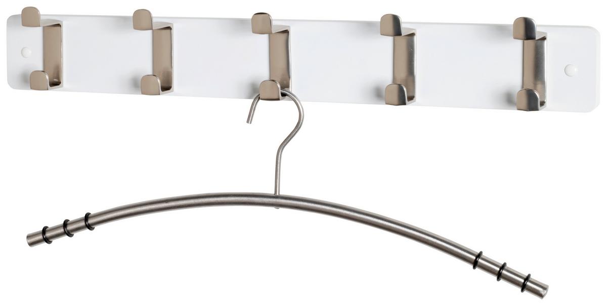 Zidna Vješalica Köln - bijela/boje oplemenjenog čelika, Moderno, drvni materijal/metal (55/7/6cm) - Modern Living