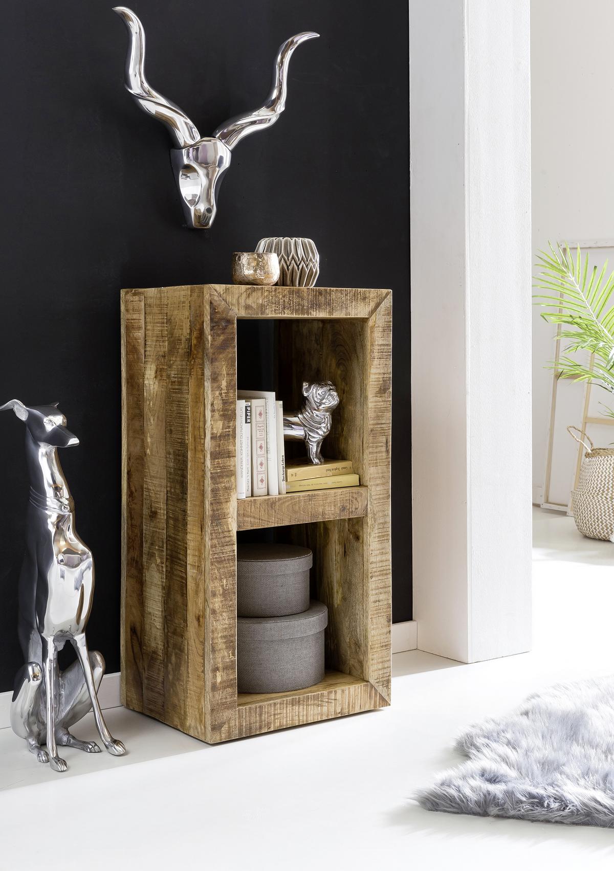Regal Rustica - rjava, Design, les (45/90/35cm) - MID.YOU